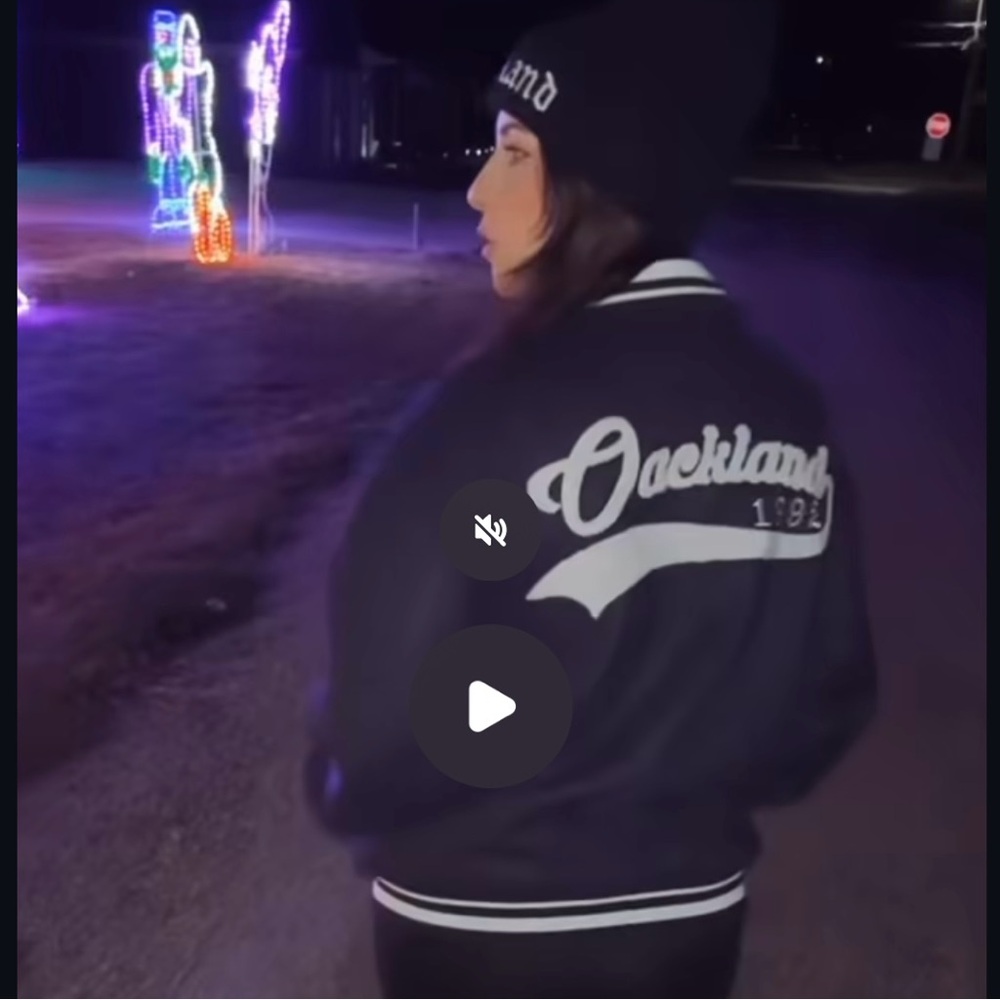 Zara Navy “A” Varsity Jacket - Picture 6 of 7